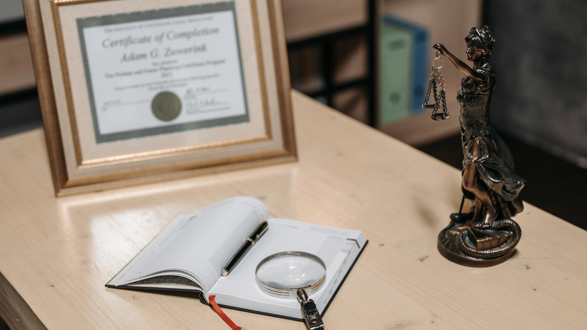 Trademark renewal agreement being signed